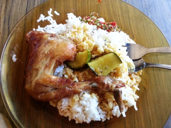 nasi ayam kampung sedap kb