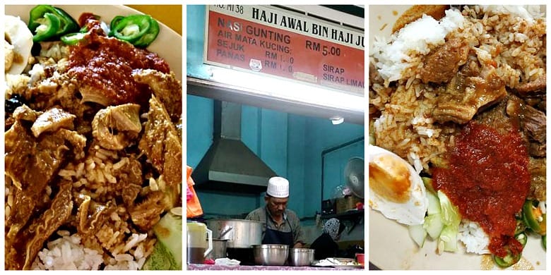 nasi gunting pasar melaka