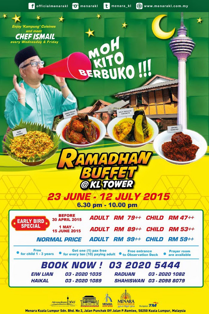 Berbuka Puasa Buffet 2015 di Menara Kuala Lumpur