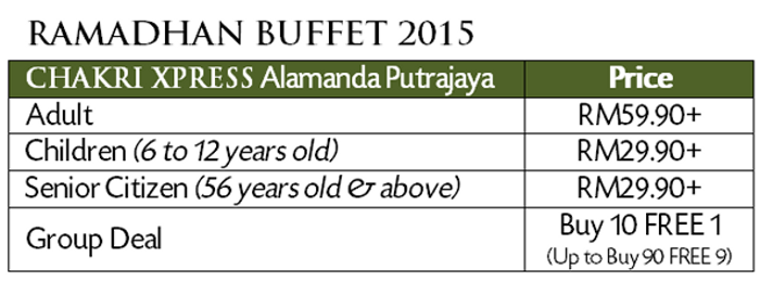 ramadhan buffet alamanda putrajaya 2015