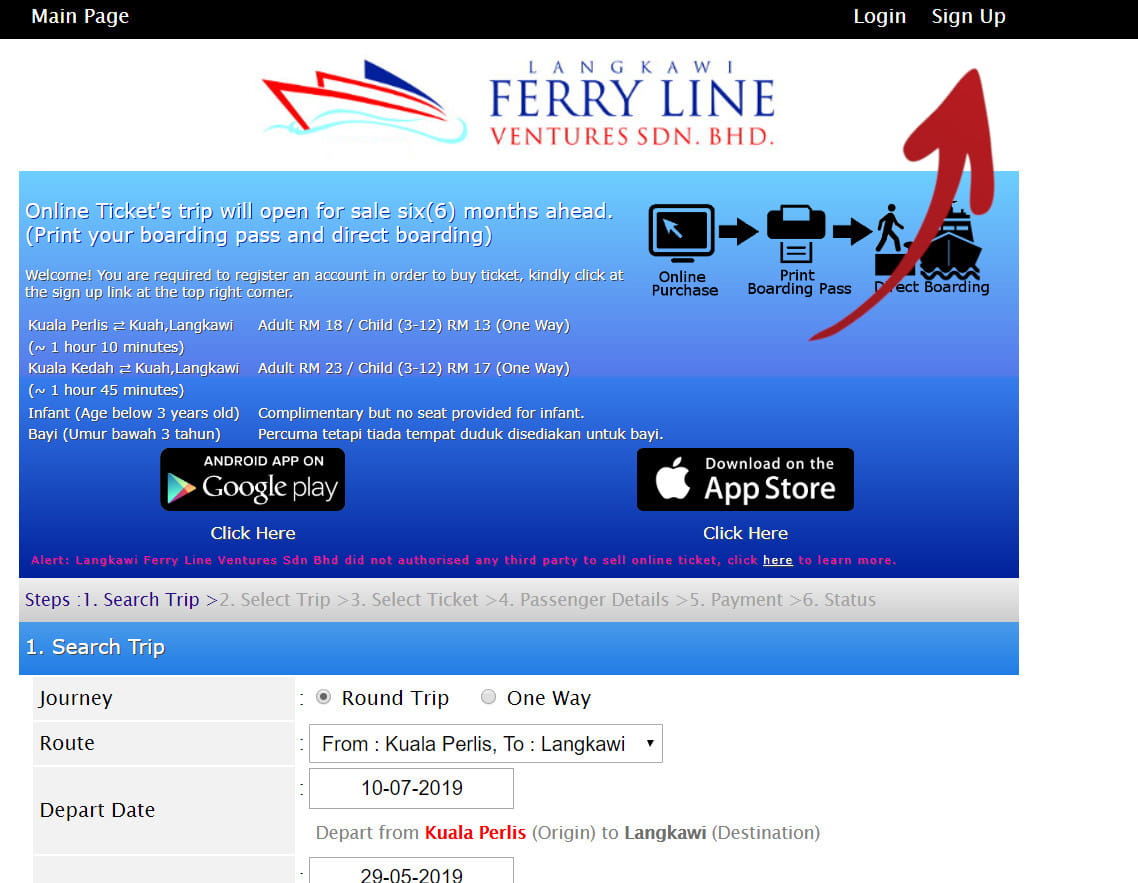 2021 jadual feri kuala perlis Langkawi Ferry