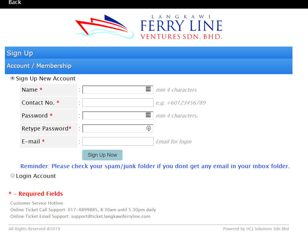 Feri 2021 jadual langkawi Langkawi Ferry