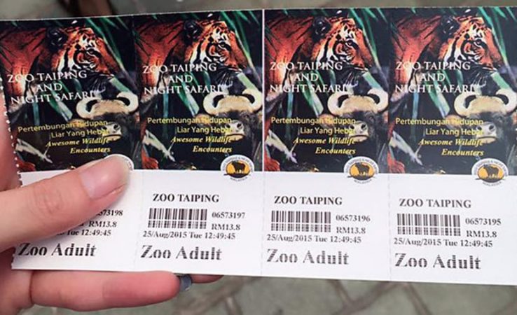 Harga Tiket Zoo Taiping & Night Safari - DISKAUN 20%