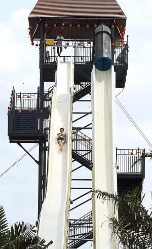 high speed water slide
