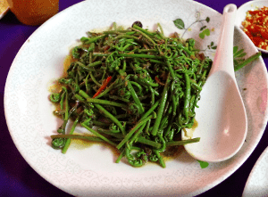 sayur midin kuching sarawak