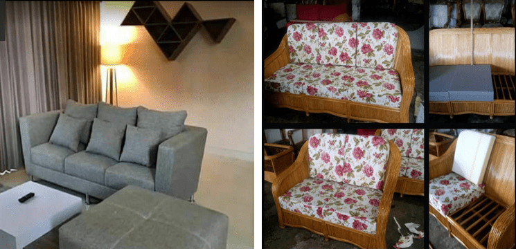 perkhidmatan membaik pulih sofa moden