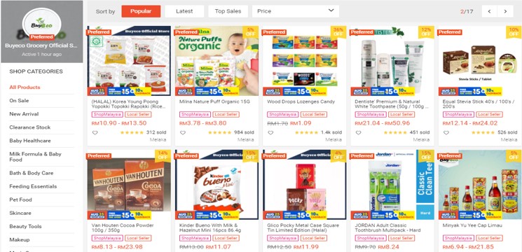 Kedai Runcit BuyEco Grocery Shopee