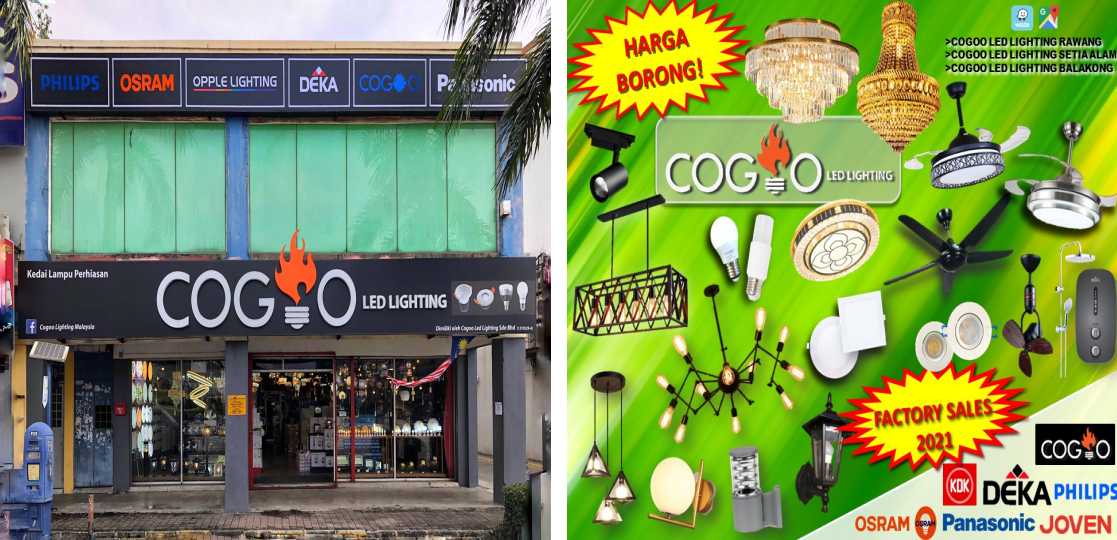 Kedai Lampu Cogoo LED Lighting Sdn Bhd, Setia Alam