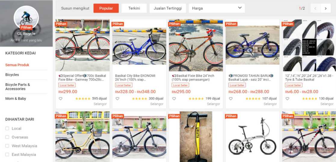 Kedai Basikal GL Bicycle Shopee