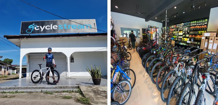 kedai basikal di bandar baru Kerteh
