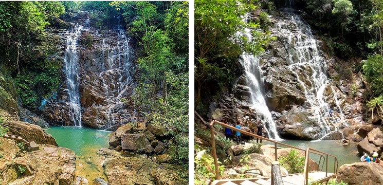 air terjun seri mahkota foto