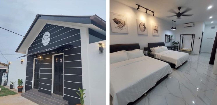 white & black homestay