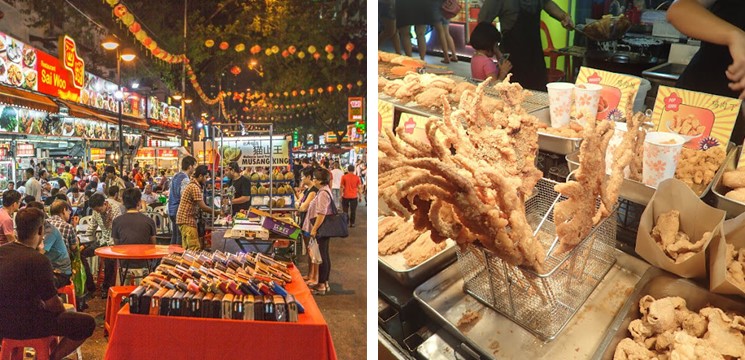 street food kuala lumpur Jalan Alor food street