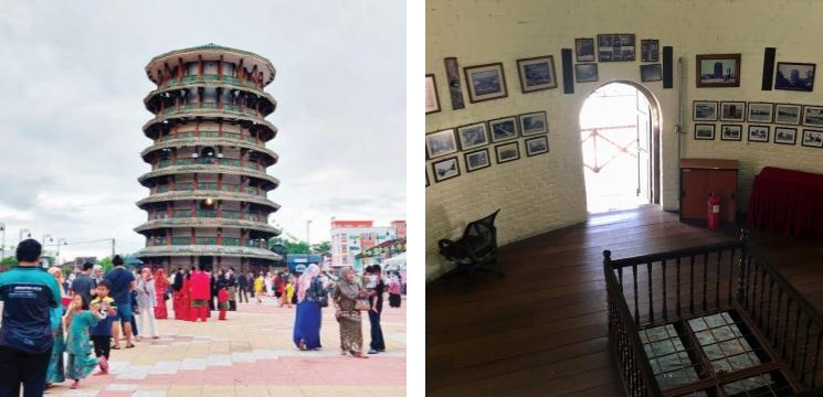 Menara Condong Teluk Intan, Jalan Bandar