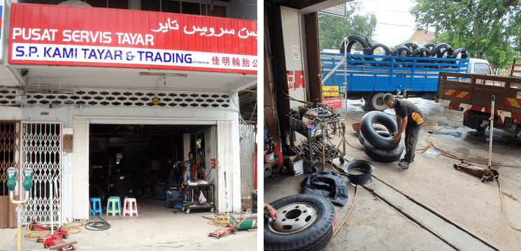 Kedai S.P. Kami Tayar & Trading, Wakaf Mek Zainab, Kota Bharu