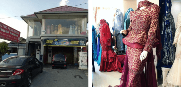 Butik Pengantin Fiqrah Anggun Shah Alam, Kampung Melayu Subang