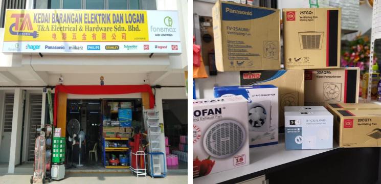 Kedai Elektrik T&A Electrical & Hardware, Garden Homes Seremban 2