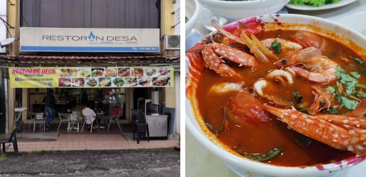 Restoran Desa Tomyam & Seafood SS19 ini dibuka setiap hari kecuali pada hari Ahad pada pukul 3.00 pm hingga 11.30 pm. Restoran ini menyajikan menu ala Thai dan merupakan tempat yang sesuai untuk makan bersama keluarga. Dengan rating 4.1 di Google, kedai ini menerima banyak ulasan positif dan juga yang kurang memuaskan. Namun, hidangan tomyam di kedai ini sering mendapat pujian dengan rasanya yang sedap dan pedas. Menu lain juga sering mendapat pujian daripada pelanggan. Komen yang kurang memuaskan adalah seperti masa menunggu makanan untuk dihidangkan agak lama. Rata-rata pelanggan gemar mengunjungi kedai tomyam ini selepas pulang kerja bersama rakan-rakan. Alamat: No. 16, Jalan SS 19/1d, SS 19, 47500 Subang Jaya, Selangor Waktu operasi: Isnin – Sabtu (3.00 pm - 11.30 pm), Ahad (tutup) Lokasi | Facebook | Ulasan Pelanggan | Telefon: 019-6210731 WhatsApp Restoran Desa Tomyam & Seafood SS19