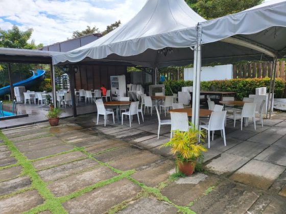 Kluang Container Hotel BBQ area