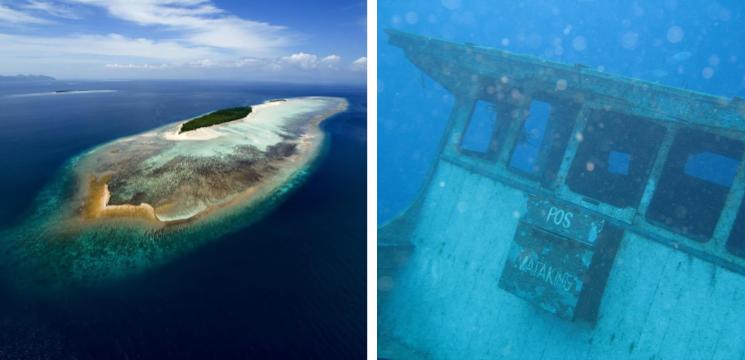 Tempat Menarik di Semporna: Pulau Mataking, Laut Sulawesi