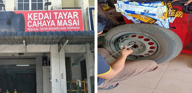 kedai tayar di pasir gudang