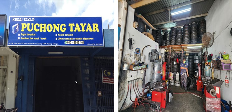 kedai tayar di puchong