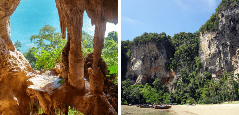 rock climbing cave