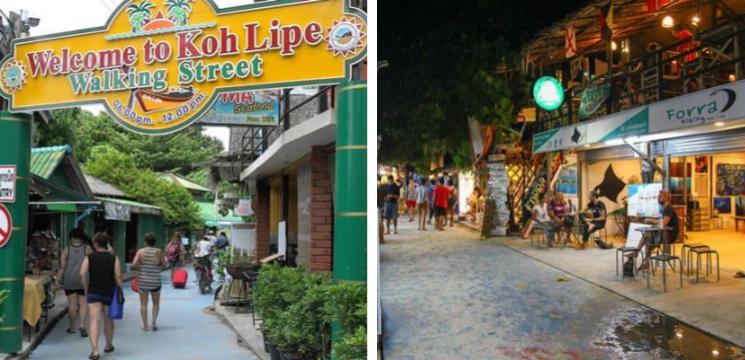 Tempat Menarik Koh Lipe Walking Street