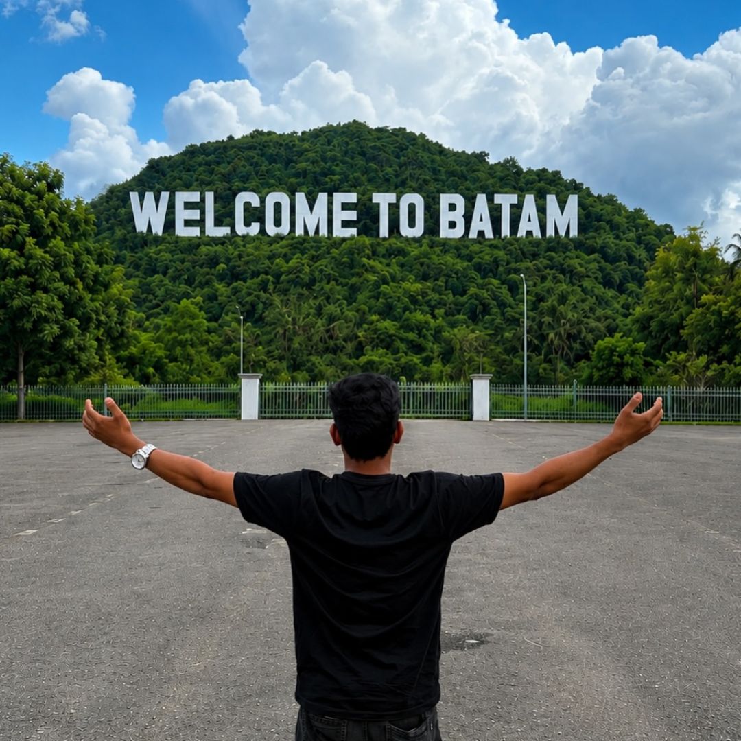 papan tanda welcome to Batam